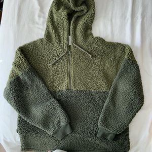 Sherpa pullover hoodie